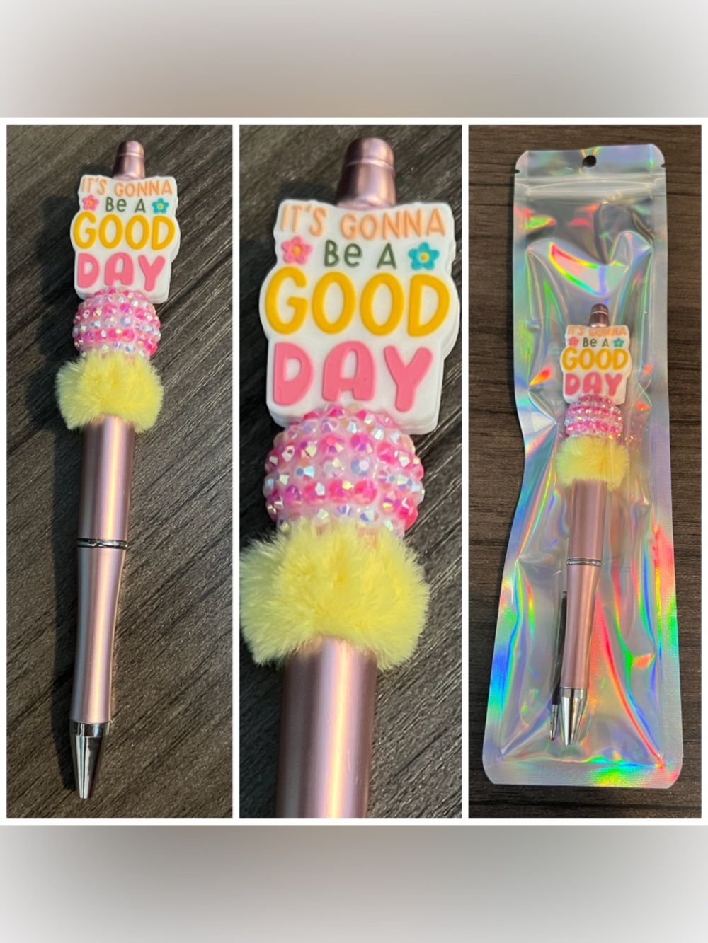 Cute beaded focal pen
